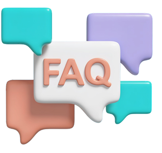 FAQ speech bubbles illustration